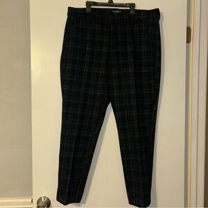 Liverpool Women’s Checkered Pants - Black and Blue